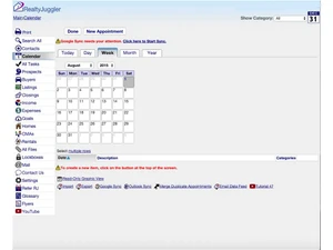 RealtyJuggler calendar