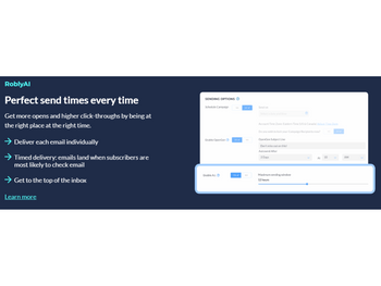 ROBLY email delivery report
