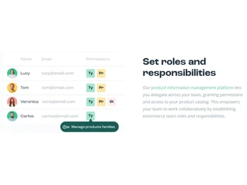 Sales Layer PIM Roles & responsibilities