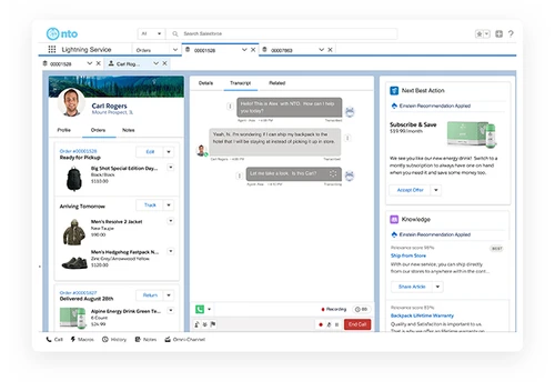 Salesforce Order Management connections