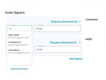 Signeasy invite signers