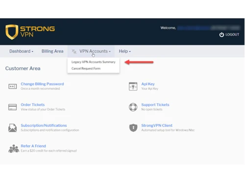 Strongvpn accounts