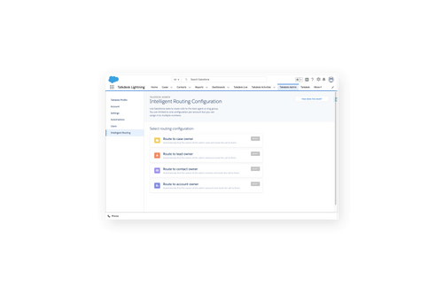 TalkDesk intelligent routing configuration