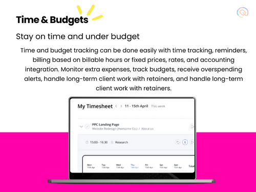 time and budgets