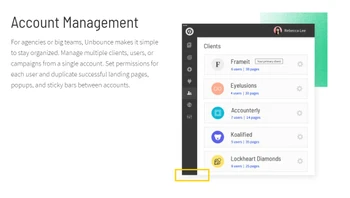 unbounce account management