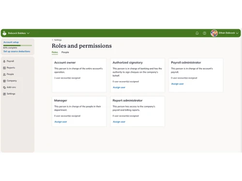 Wagepoint role and permissions