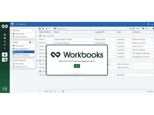 workbooks crm-projectpage