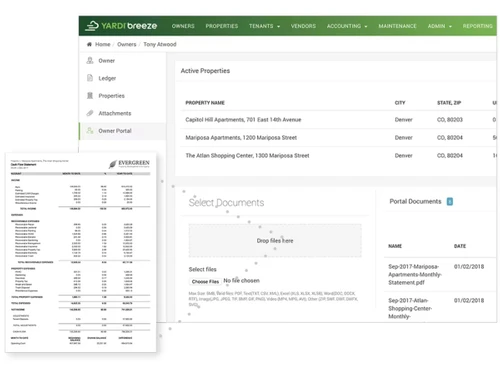 Yardi Breeze-activity properties