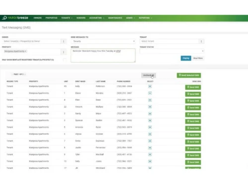 Yardi Breeze-Text SMS