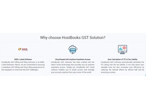 HostBooks GST Why choose HostBooks