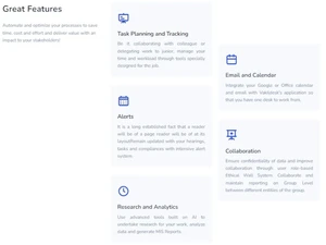 Vakildesk-Great Features