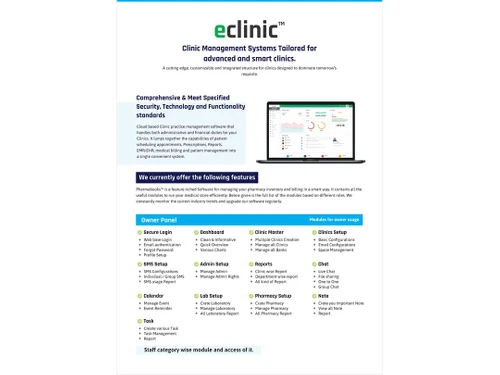 digihealth eclinic features