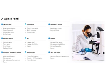 Digihealth LABbooks admin panel