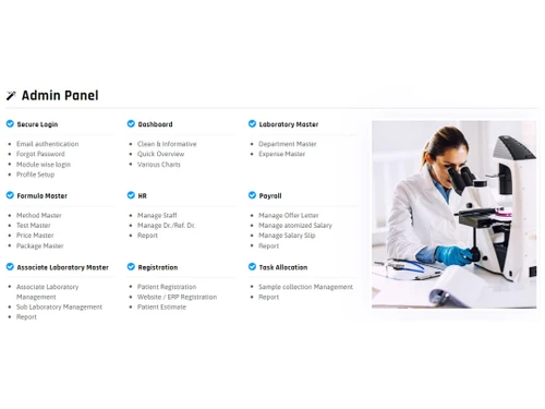 Digihealth LABbooks admin panel