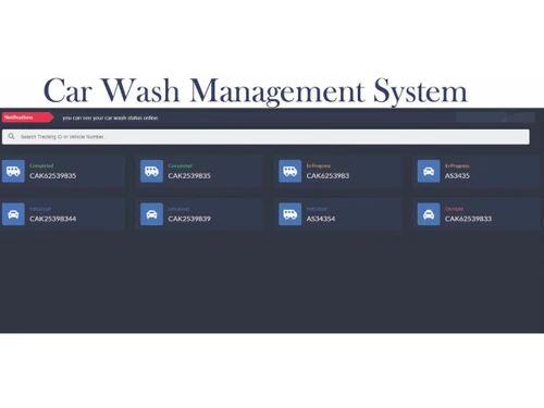 Vertex Car Wash Management Software-dashboard