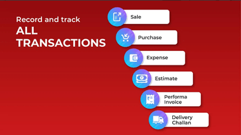 Vyapar billing software transactions