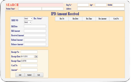 Saral Hospital Soft ipd payment
