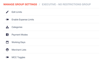 Roka Expense Management Software setting management