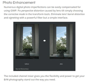 gimp photo enhancement