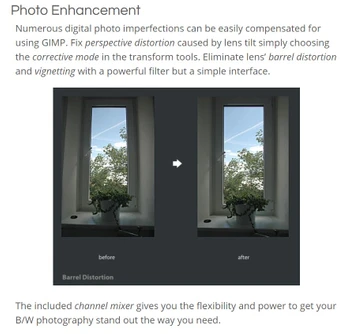 gimp photo enhancement
