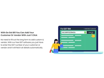 go gst bill adding new customer