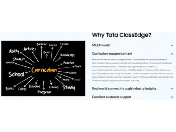 TATA ClassEdge-Curriculum mapped content
