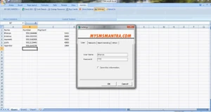 My SMS Mantra settings