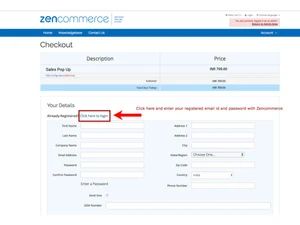 zencommerce checkout