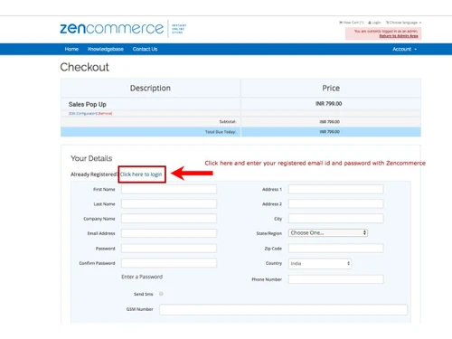 zencommerce checkout