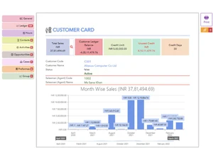 fact erp customer card