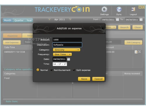 Track Every Coin-Expense Purchase