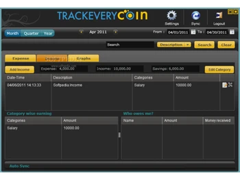 Track Every Coin-Income