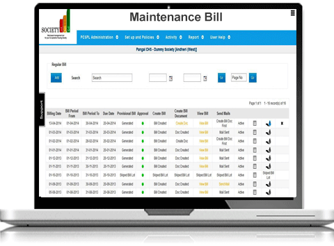 Society123 maintainance bill