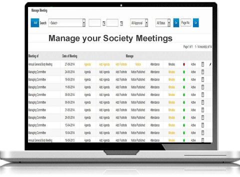 Society123 meetings management