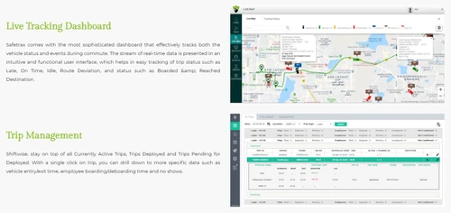 safetrax vehicle tracking system dashboard