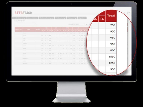 Attest360 job card