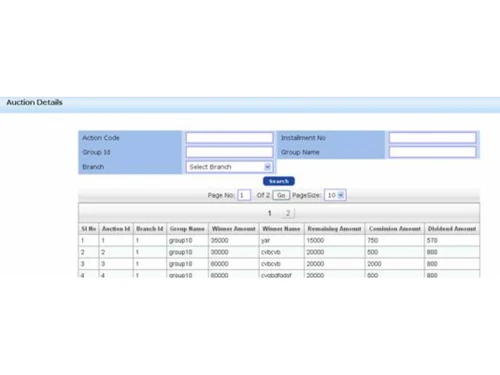Websoftex Chit Fund Transactions