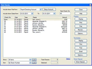 pensoft payroll software checks