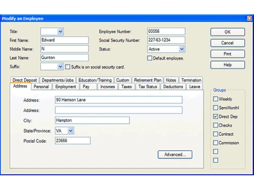 pensoft payroll software record