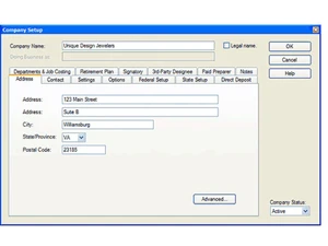 pensoft payroll software setup