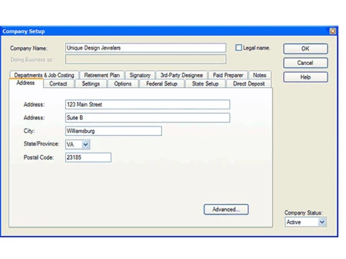 pensoft payroll software setup