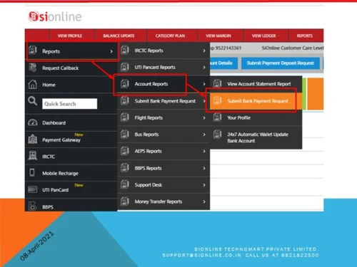 Sionline-Request reports