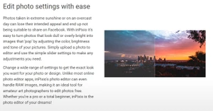 inpixio photo studio edit photo settings