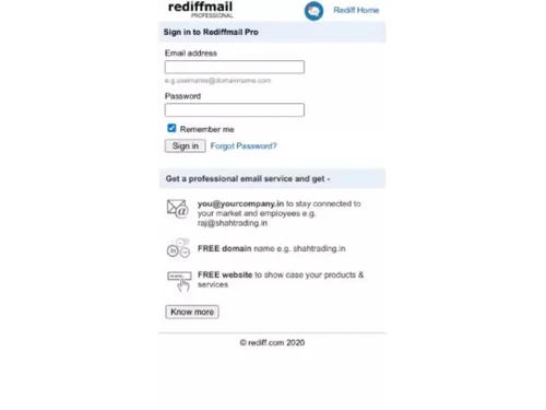 rediffmail pro users