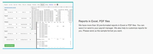 open time clock available formats