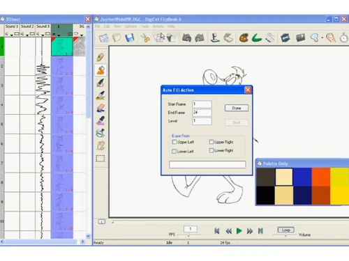 DigiCel FlipBook-auto fill action