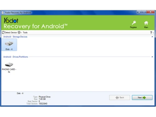 yodot android data-recovery devices