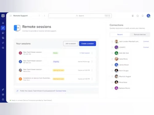 teamviewer remote sessions