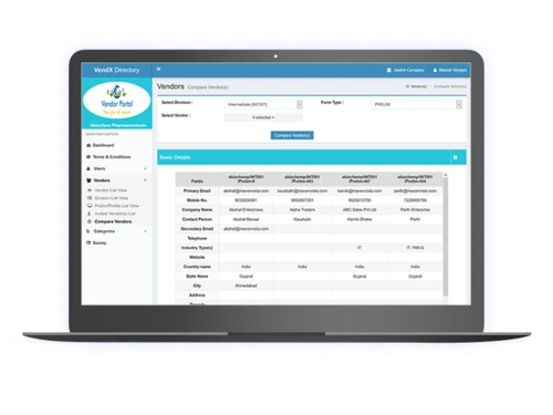 VENDX-Vendor Capability Comparison