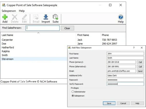 nch copper pos-salesperson